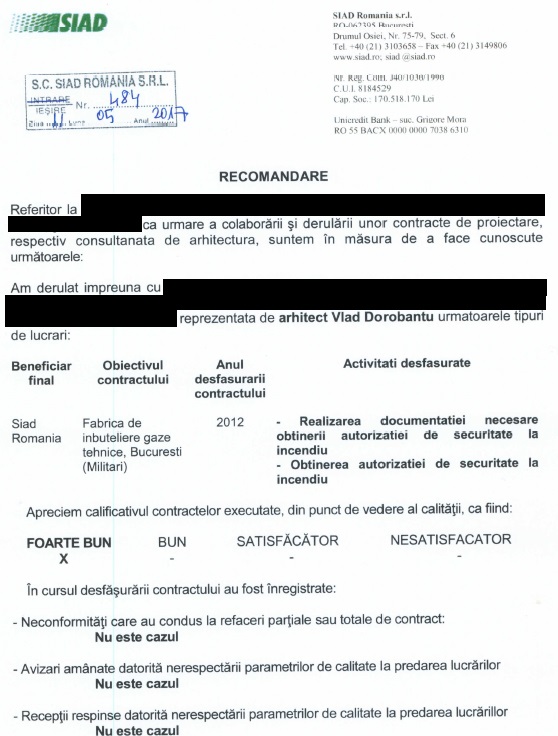 Recomandare servicii pentru hala productie si hala depozitare – Siad - Bucuresti